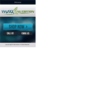 Tablet Screenshot of maxxnutrition.com